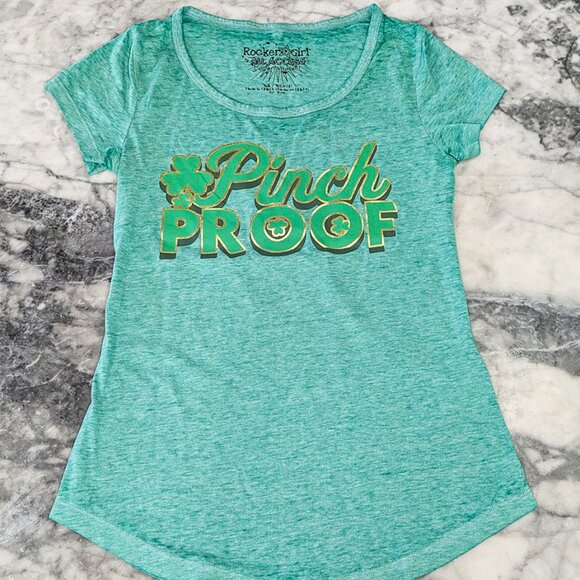 4/$20 NEW! Rocker Girl All Access “Pinch Proof” Top T-Shirt - Picture 3 of 3